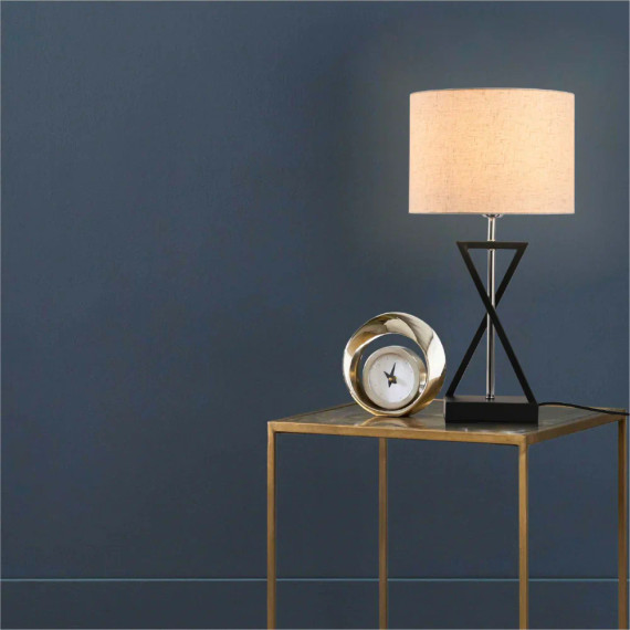 Black Nickel Flaxen Nordic Art Deco Table Lamp