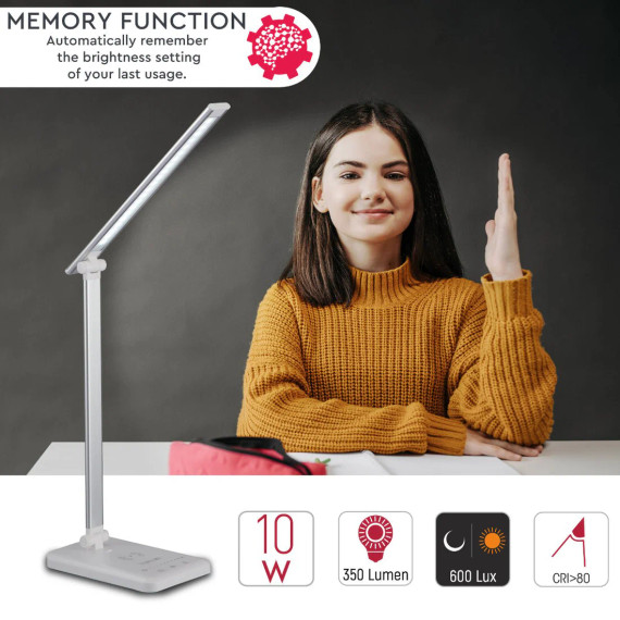 Dimmable and Colour Mode Dingo Desk Light with Wireless Phone Charger