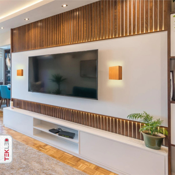 6W Warm White 3000K Gold Aluminium Bronze Metal LED Wall Light