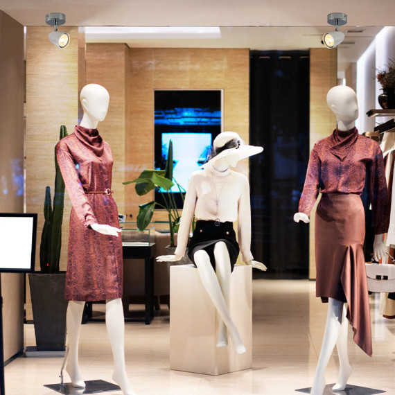 Skurupp White Cone Rotatable GU10 Chrome Ceiling Spotlight