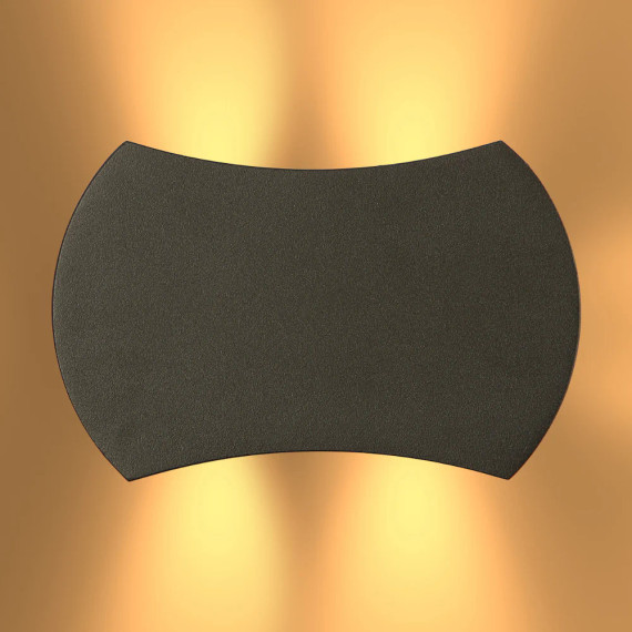 Black 4 Way Up Down Outdoor Modern LED Wall Light