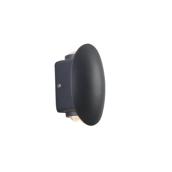 Black Ellipse Up Down Decorative Outdoor Modern LED Wall Light