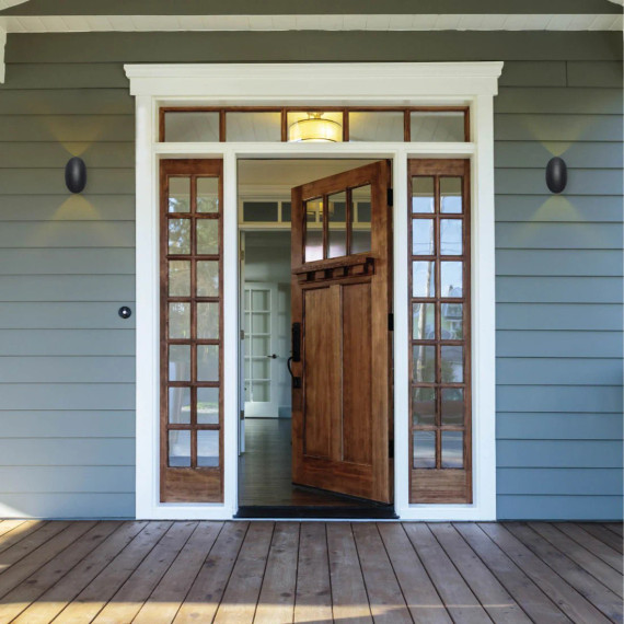 Black Ellipse Up Down Decorative Outdoor Modern LED Wall Light