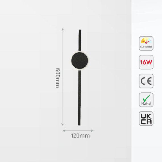 Dual-Function Radiant LED Wall Light or Ceiling Light