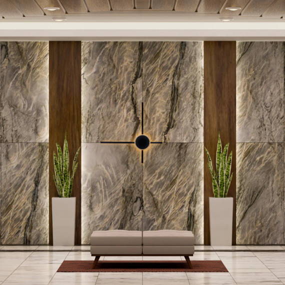 Dual-Function Radiant LED Wall Light or Ceiling Light