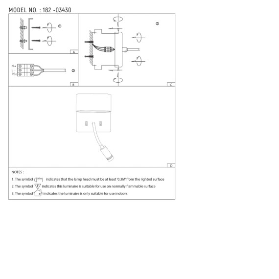 Dual-Source LED Wall Sconce with Adjustable Gooseneck Reading Wall Lamp