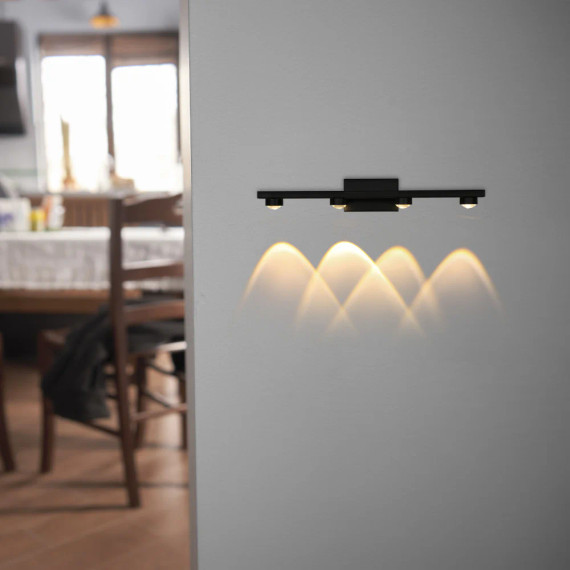 Freja Black Nordic LED Mirror Wall Light