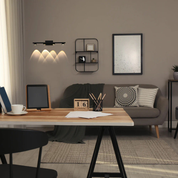 Freja Black Nordic LED Mirror Wall Light