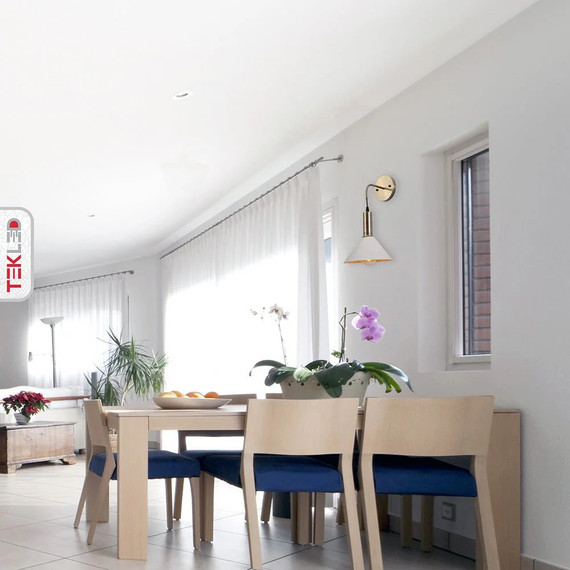 Antique Brass Metal White Cone Suspended Wall Light