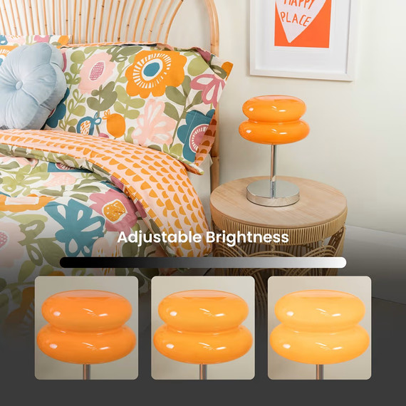 Rechargeable Orange Table Lamp