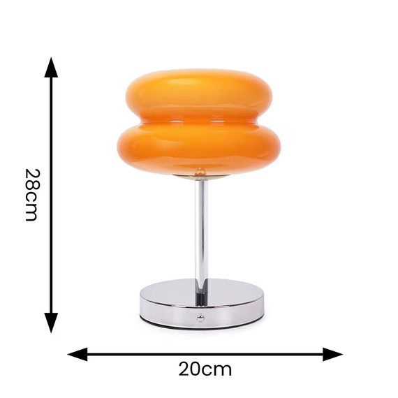 Rechargeable Orange Table Lamp