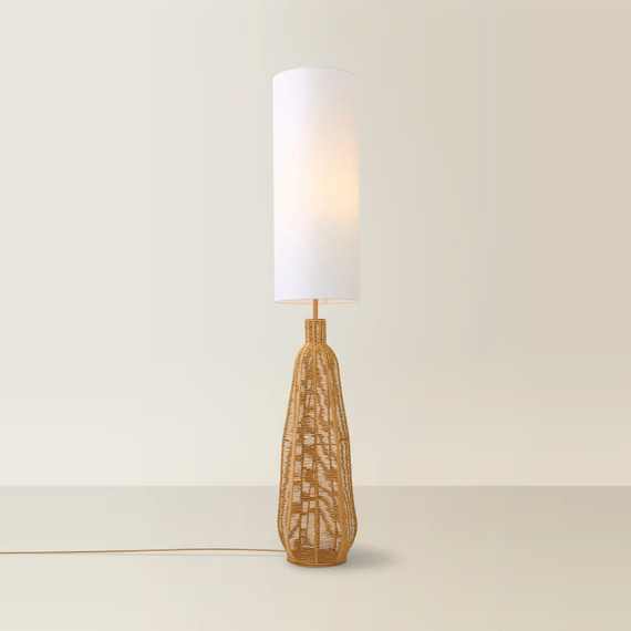 Rattan Midi Floor Lamp