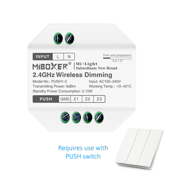 Easilight 2.4GHz Wireless Dimming (3-Zone)