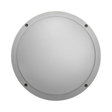 Fool Moon Eyelid LED Diecast Aluminium Round Wall Lamp 20W Cool White 4000K IP54 Grey 275mm
