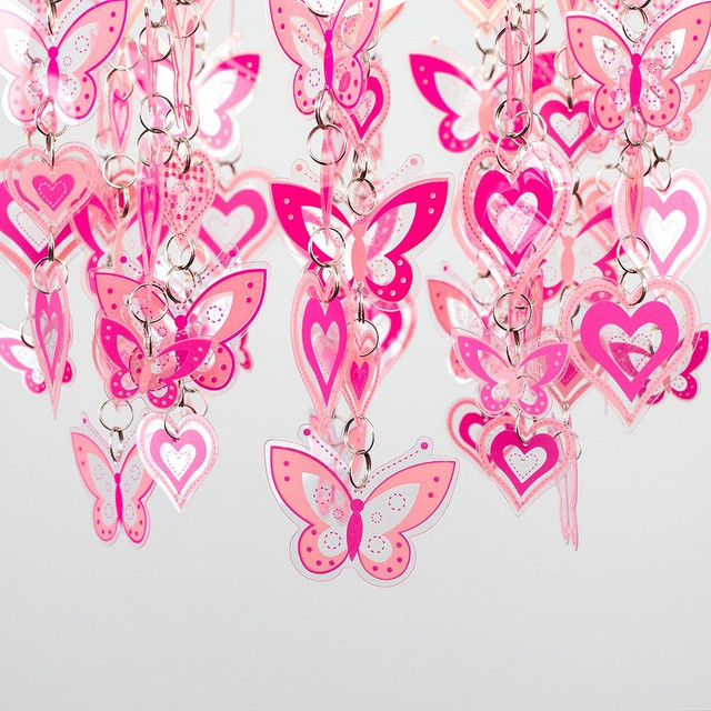 Hearts And Butterflies NE Pendant Shade (Shade Only)