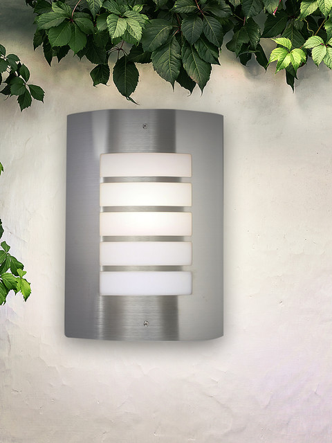 Medlock Stainless Steel Wall Light With No Bulb