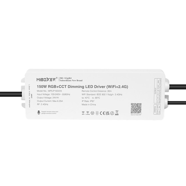 EasiLight 150W RGB + CCT Dimming LED Driver 24V (Wi-Fi + 2.4G)