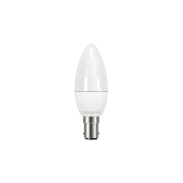 Integral Classic Candle Frosted Bulb 5.5W (50W) 2700K 470lm B15 Non-Dimmable 240 deg Beam Angle