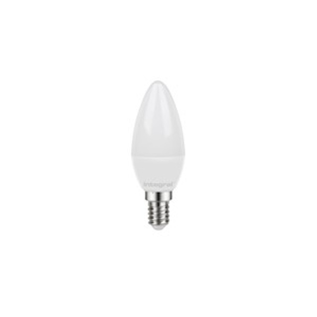 Integral Classic Candle Frosted Bulb 3.4W (30W) 2700K 250lm E14 Non-Dimmable 280 deg Beam Angle