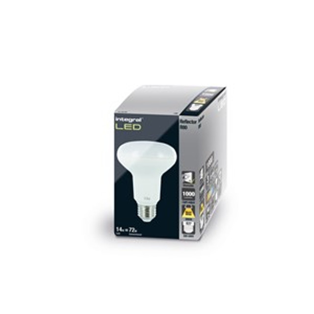 Integral R80 Bulb 14W (150W) 3000K 1000lm E27 Dimmable 120 deg Beam Angle