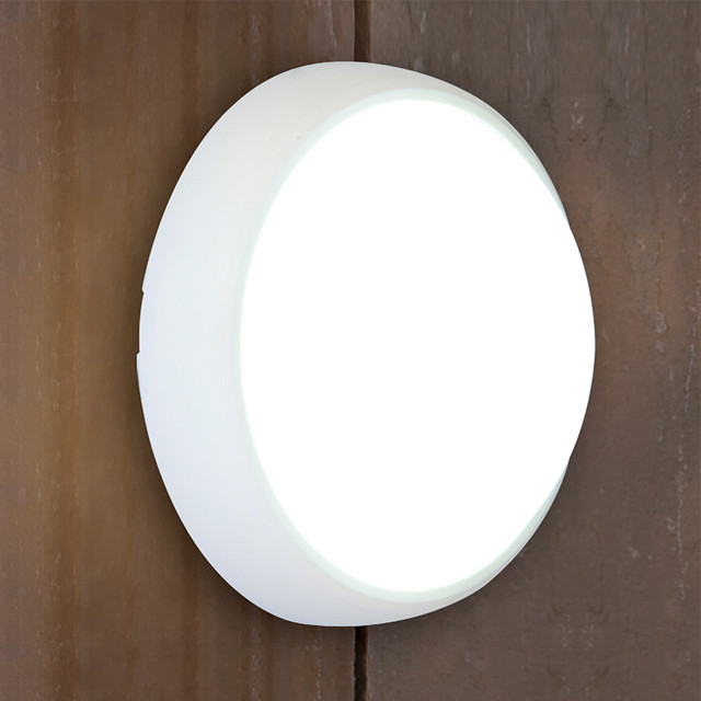 Lutec Slimline 12W White LED Bulkhead Wall Light