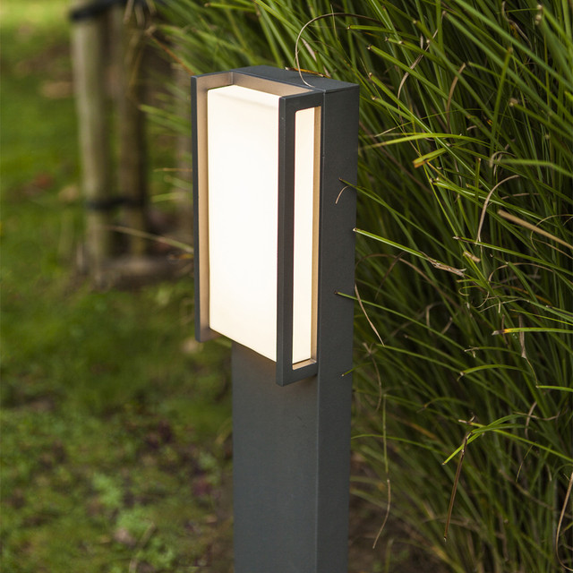 Lutec Qubo LED Bollard Light With Diffuser