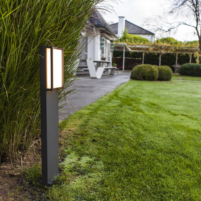 Lutec Qubo LED Bollard Light With Diffuser