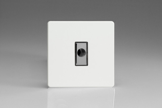 Varilight Premium White Screwless 16A Flex Outlet Plate