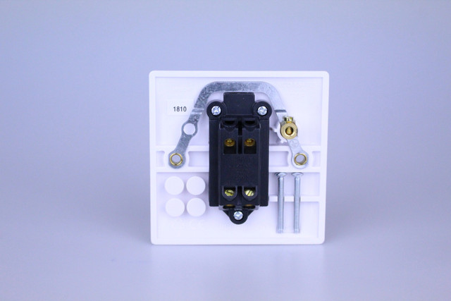 Varilight White 1-Gang 20A Double Pole Rocker Switch + Neon Indicator Light