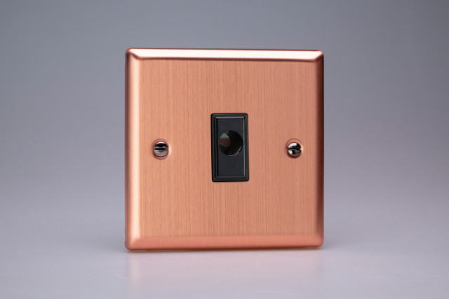 Varilight Brushed Copper 16A Flex Outlet Plate