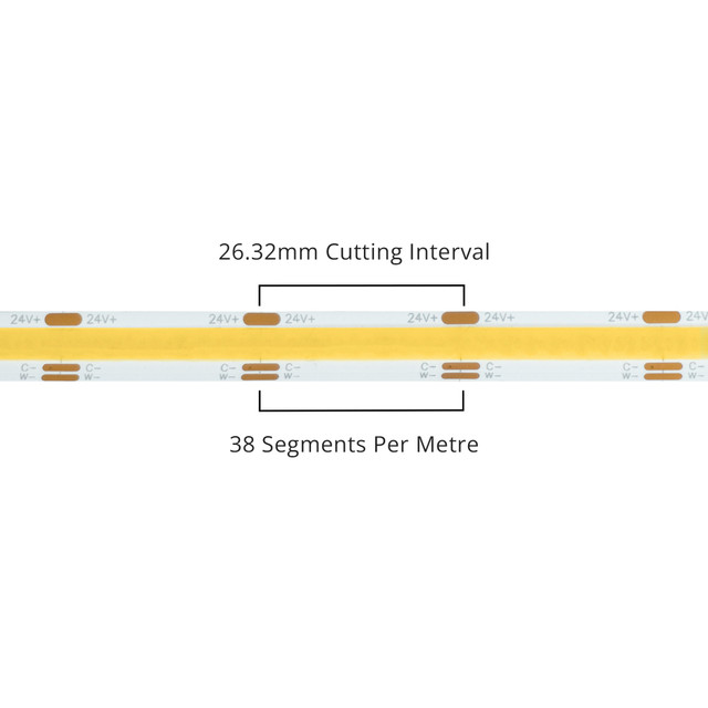 Aon Dual Colour 24V COB 14W 3000-6000K LED Strip Lights