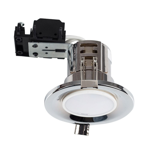 Fire Rated Downlight in Polished Chrome