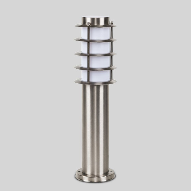 IP44 Stainless Steel Grated Outdoor Bollard