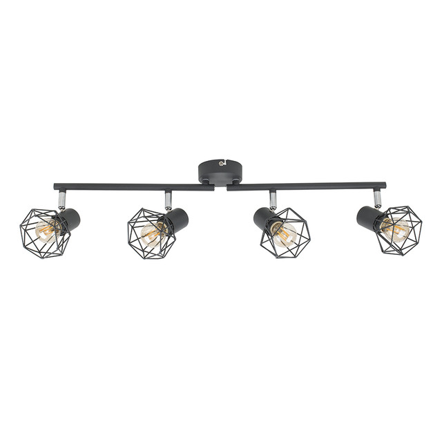 Angus Pewter Grey 4 Way Spotlight Fitting