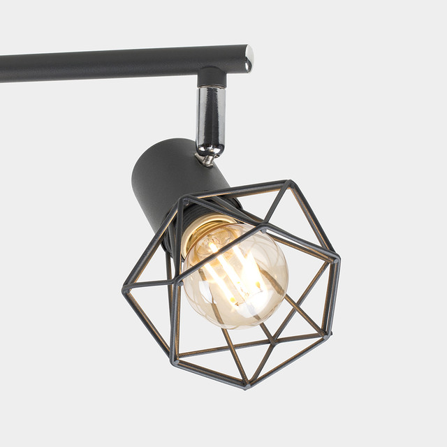 Angus Pewter Grey 4 Way Spotlight Fitting