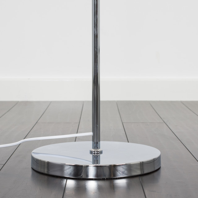 Hudson Chrome/Clear Intertwined Touch Floor Lamp