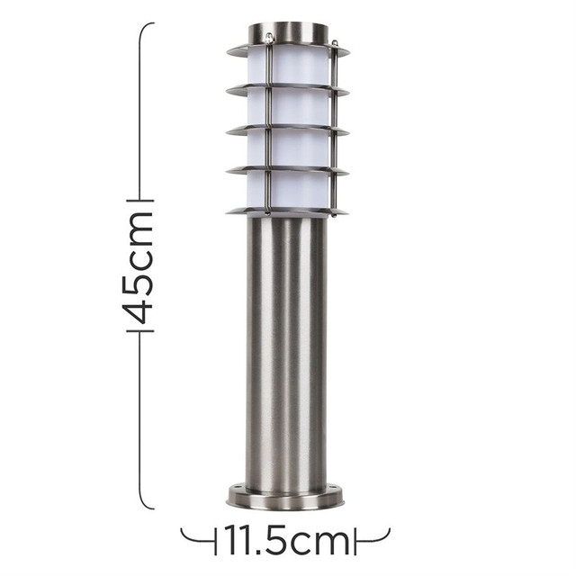 Wharf IP44 Stainless Steel Outdoor Bollard