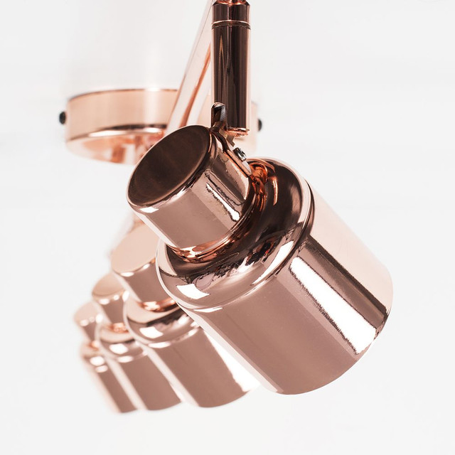 Benton 4 Way Ceiling Spotlight Bar in Copper