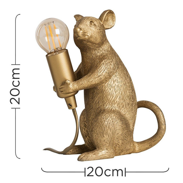 Raymond Rat Gold Table Lamp