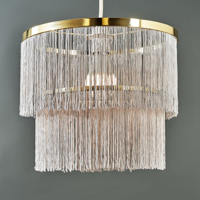 Charleston Polished Brass Pendant Shade 