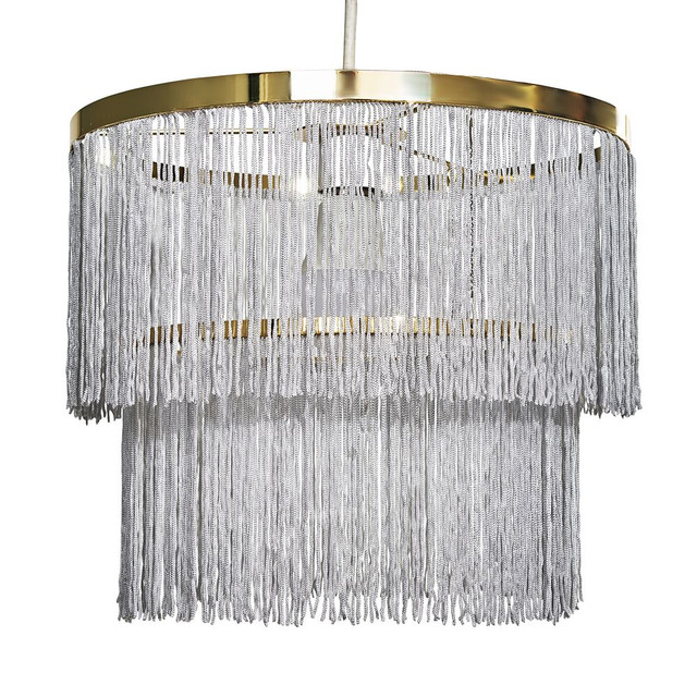 Charleston Polished Brass Pendant Shade 