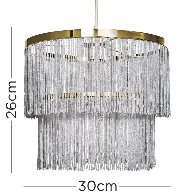 Charleston Polished Brass Pendant Shade 