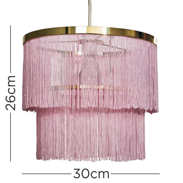 Charleston Polished Brass Pendant Shade 