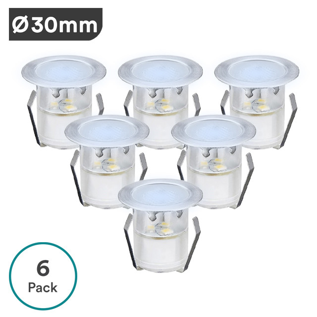 NeoDeck IP67 LED Decking Lights, 15mm/30mm Option, 6-Pack & 10-Pack Available, Decking-Plinth-Stair