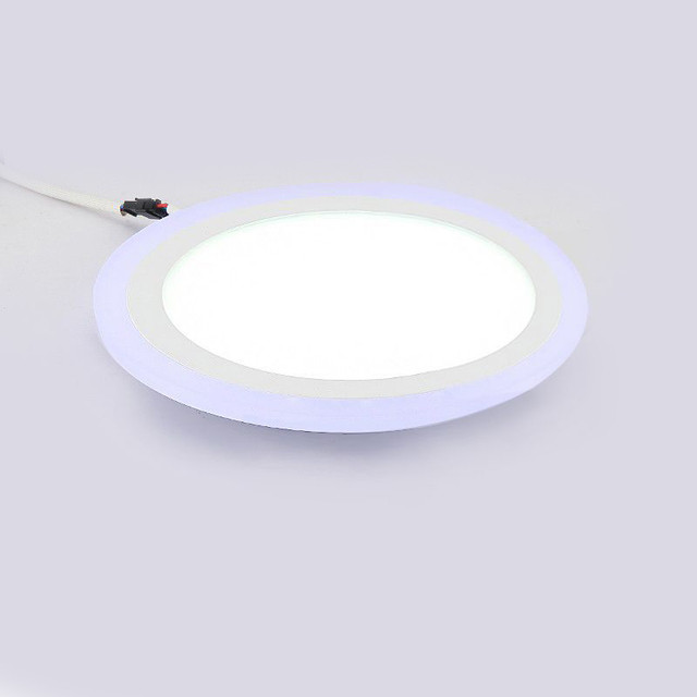 Lotus 9W Round Blue Edge Lit LED Panel Light