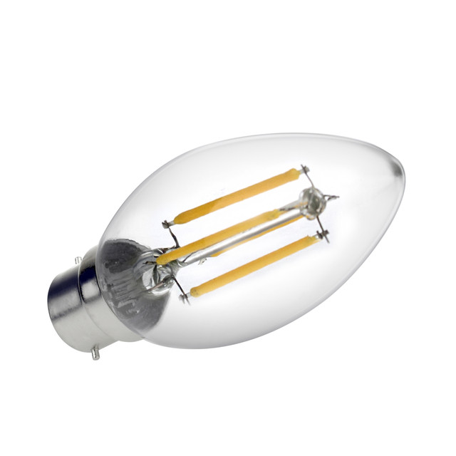 OMNIPlus B22 4w OMNI-LED Clear Candle Bulb