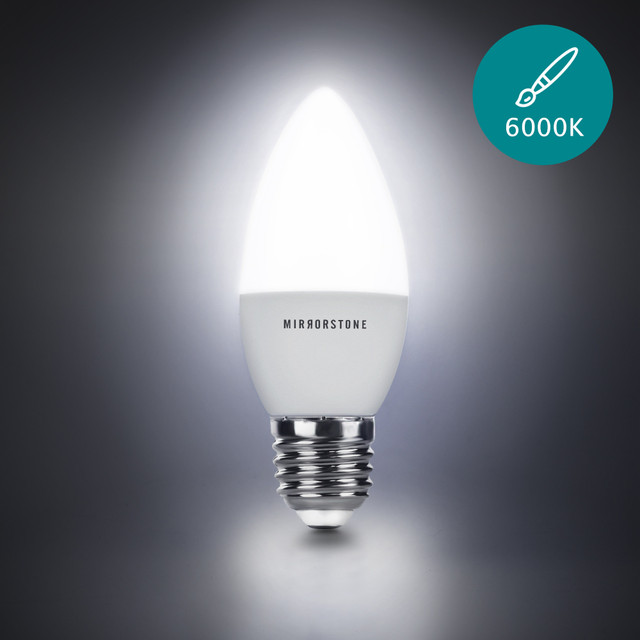 Eco-Rocket E27 6W LED Candle Bulb 470 Lumens "The Orion"