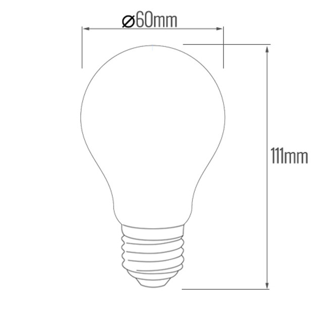 OMNIPlus E27 6W Clear Globe OMNI-LED Bulb, 3000K & 6000K Option, Dimmable Available