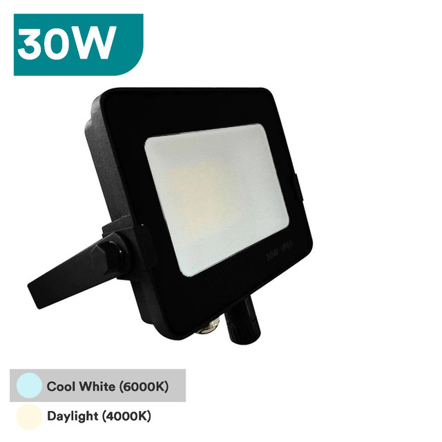 InfinityPlus 10W-150W LED Floodlight, Black/White/Grey Finish, PIR & Dusk/Dawn Sensor Option