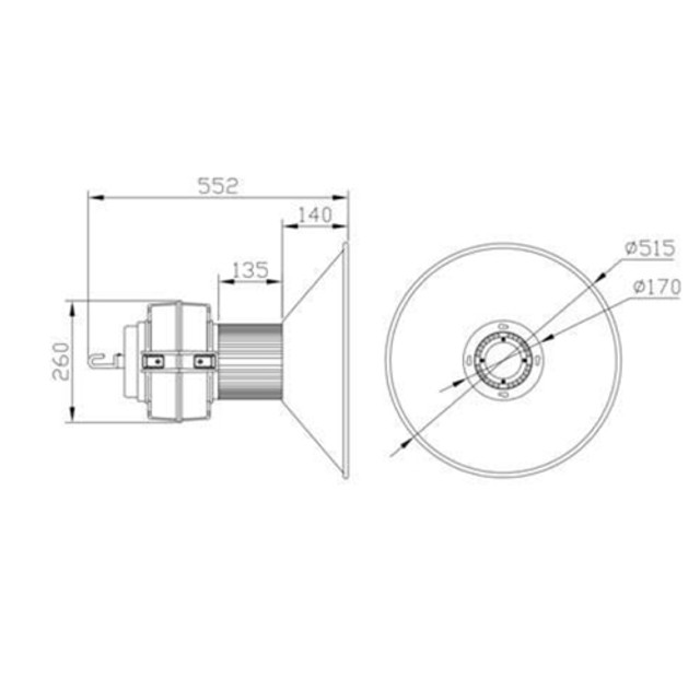 Lumenoid 100W-200W LED High Bay Light, 4000K & 6000K Option